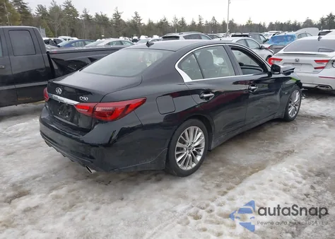 2019 Infiniti Q50 3.0T Luxe z USA, uszkodzony, nr VIN JN1EV7AR1KM555468